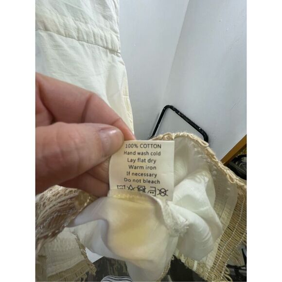 Mud Pie NWT Marcia Yute Trim Coverup Dress Size M - Picture 9 of 10